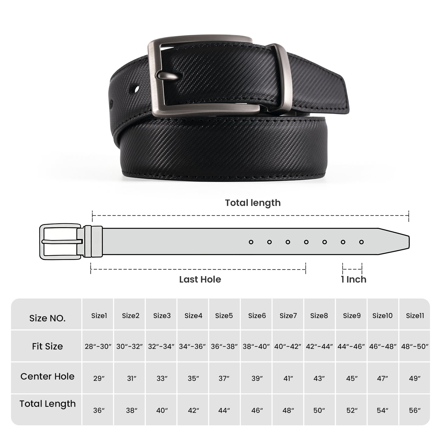 Colarlemo× LMUGOOS 3 Pack Men's Reversible Genuine Leather Belt