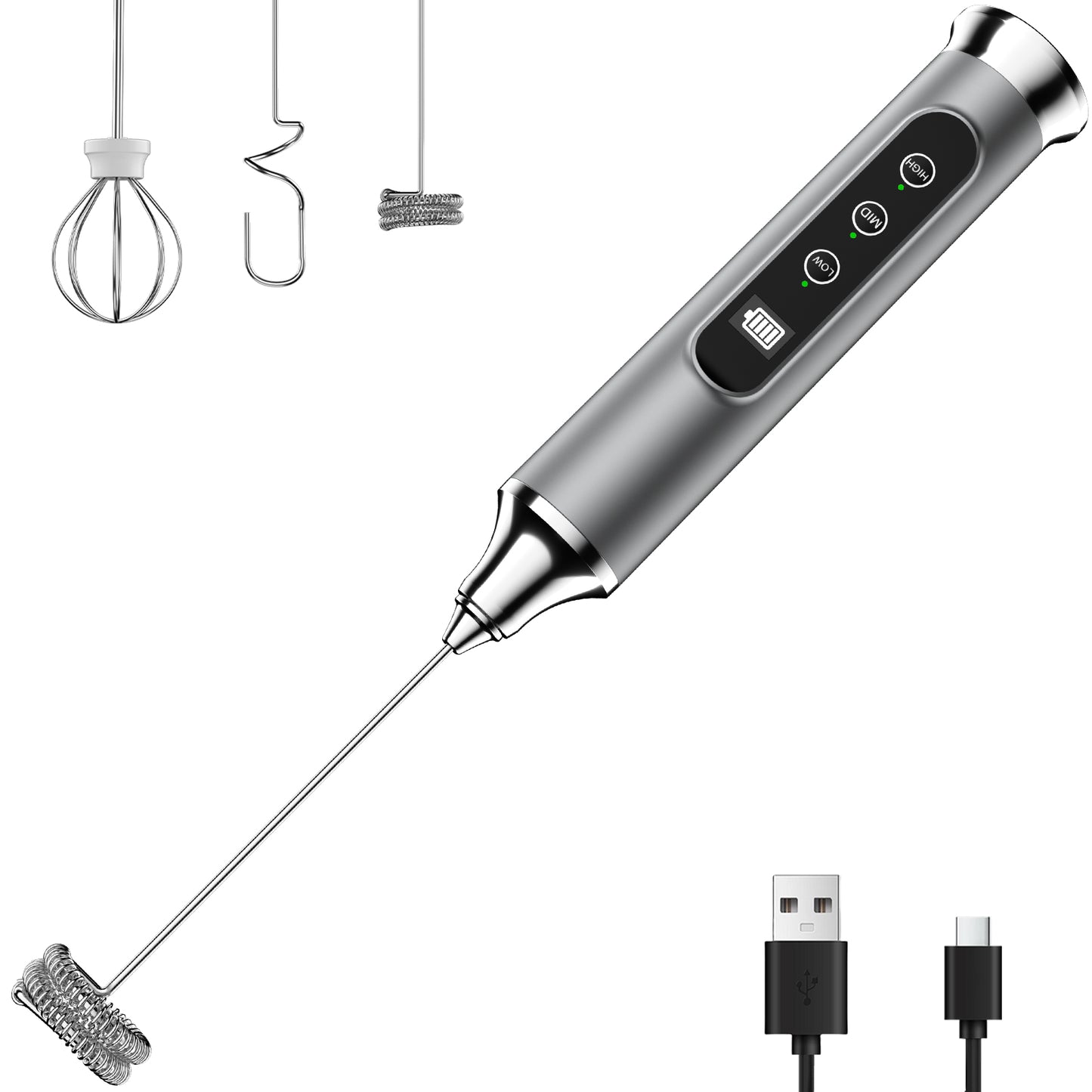 Colarlemo×YUSWKO IPX6 Waterproofing Rechargeable Milk Frother