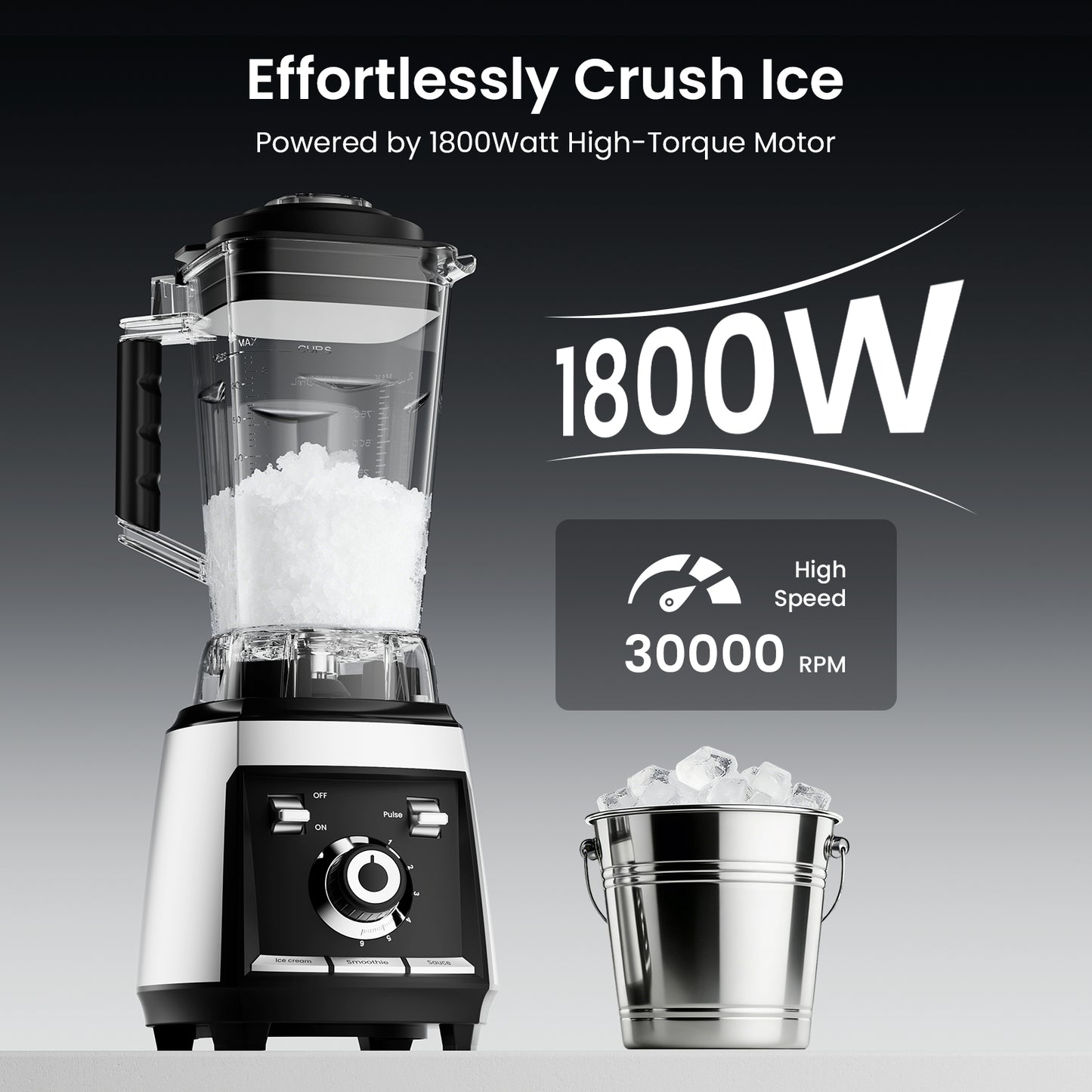 Colarlemo 1800W Smoothie Blender for Kitchen