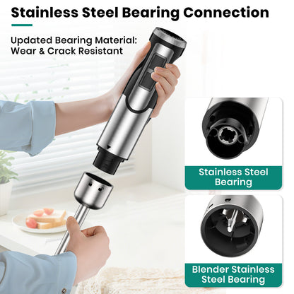 Colarlemo 1800W Immersion Blender Handheld 4-in-1