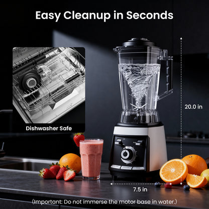 Colarlemo 1800W Smoothie Blender for Kitchen