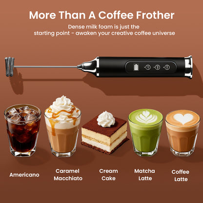 Colarlemo×YUSWKO IPX6 Waterproofing Rechargeable Milk Frother