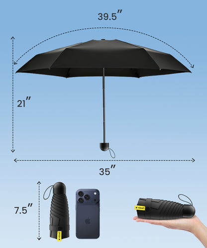 Colarlemo× LMUGOOS 3 Pack Travel Mini Umbrella