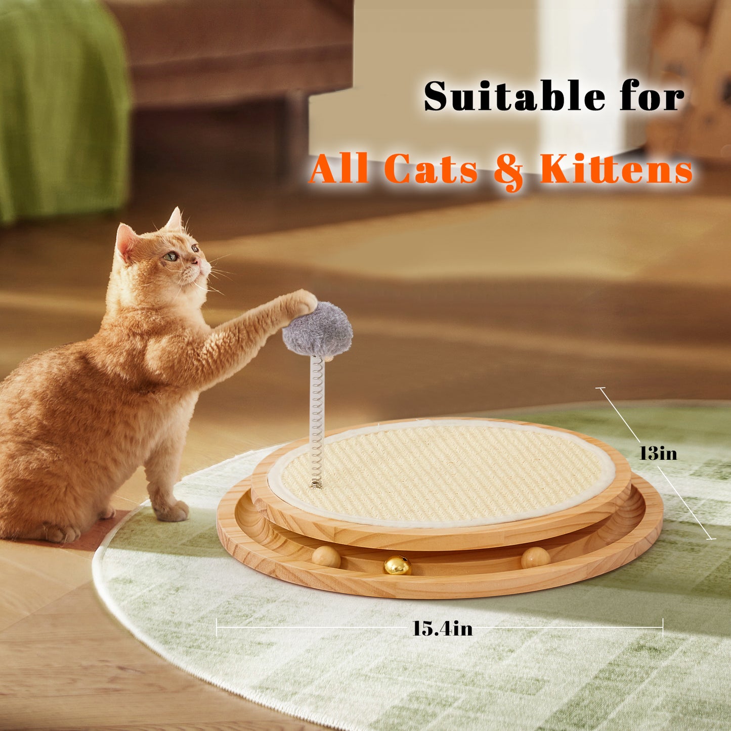 Colarlemo× LMUGOOS 3 in 1 Cat Natural Sisal Scratching Pad