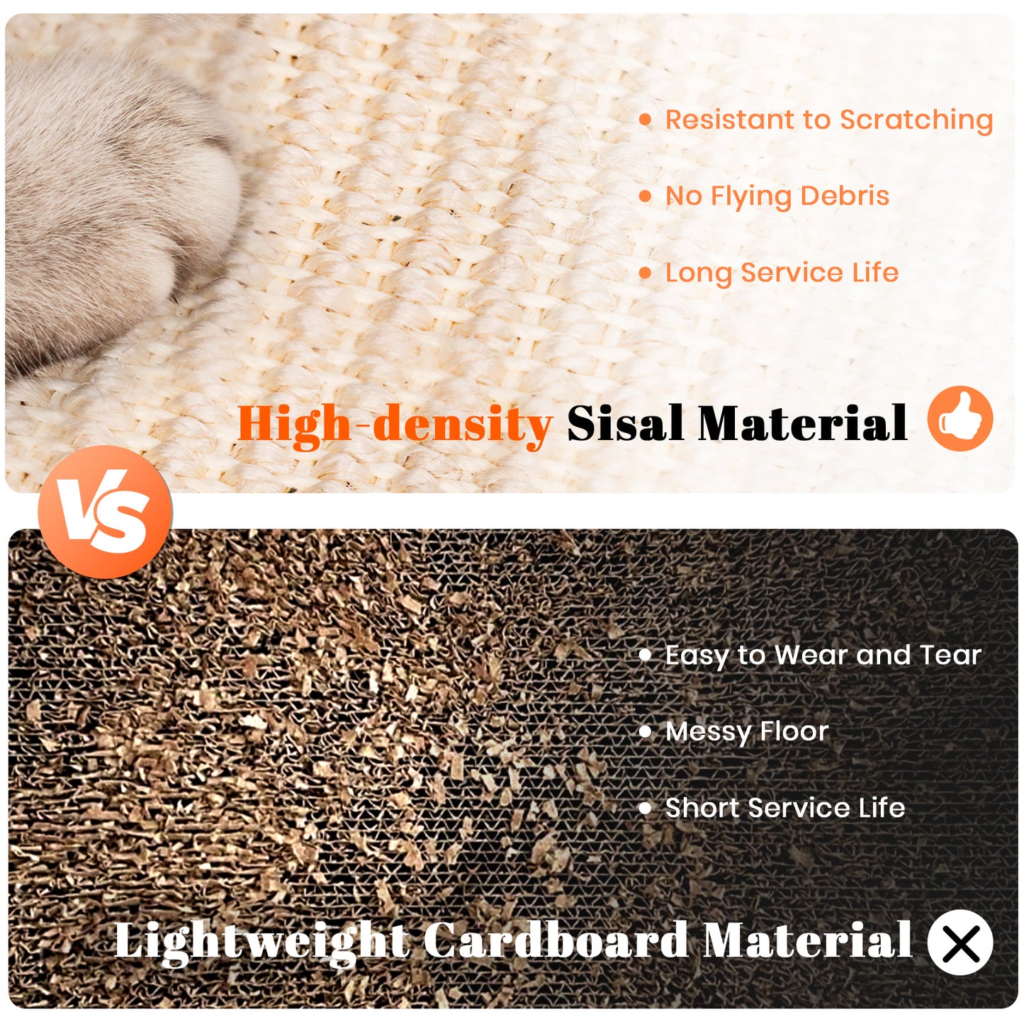 Colarlemo× LMUGOOS 3 in 1 Cat Natural Sisal Scratching Pad