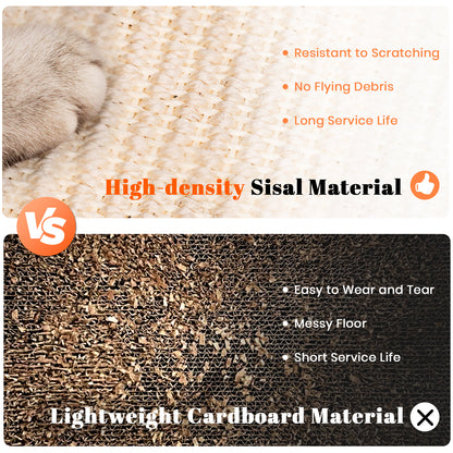 Colarlemo× LMUGOOS 3 in 1 Cat Natural Sisal Scratching Pad