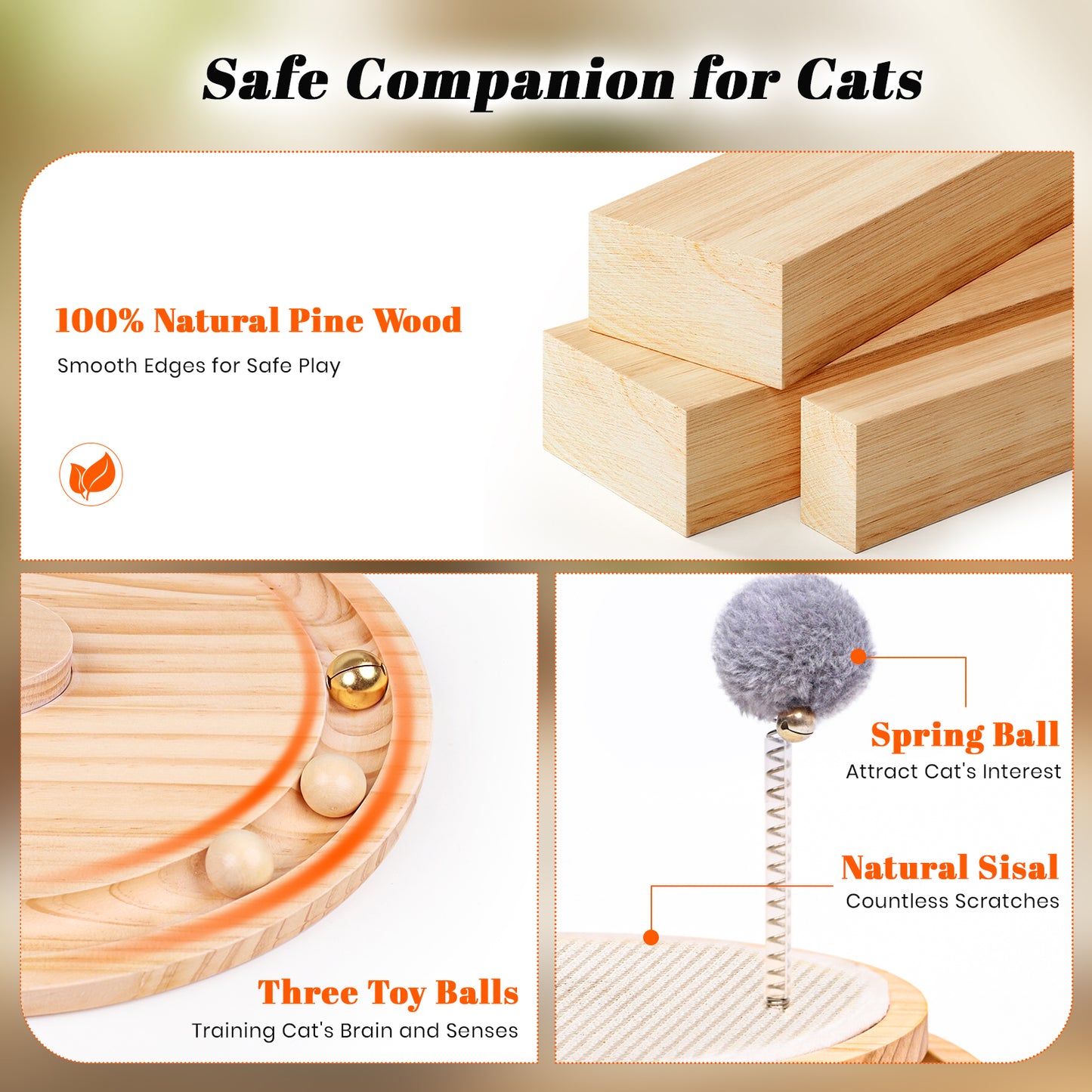 Colarlemo× LMUGOOS 3 in 1 Cat Natural Sisal Scratching Pad